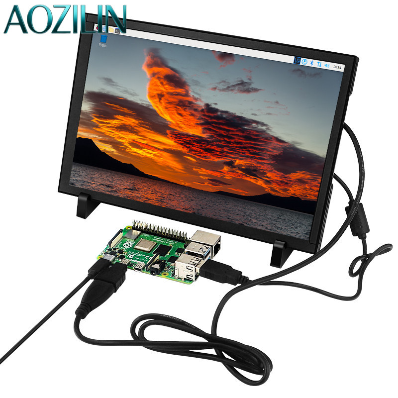Raspberry Pi 10.1 Inch Capacitive Touch Screen Ips - AOZILIN, écran IPS HDMI de 5/7/10,1