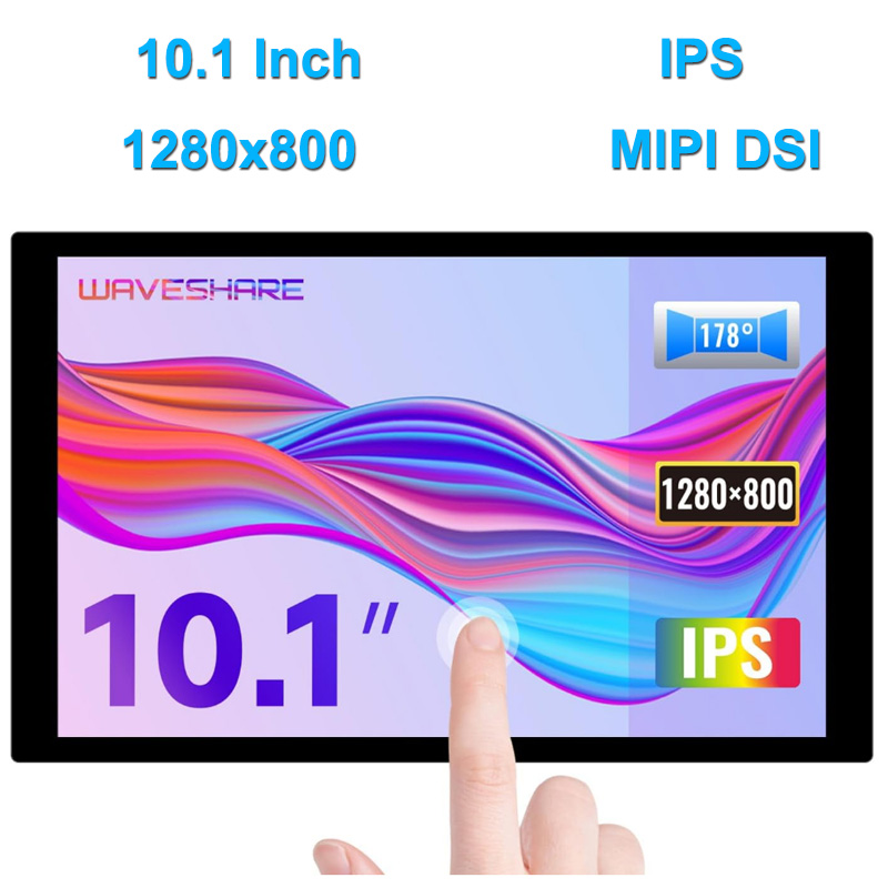 Raspberry Pi 10.1 Inch Capacitive Touch Screen Ips - Waveshare 10.1 pouces IPS écran tactile