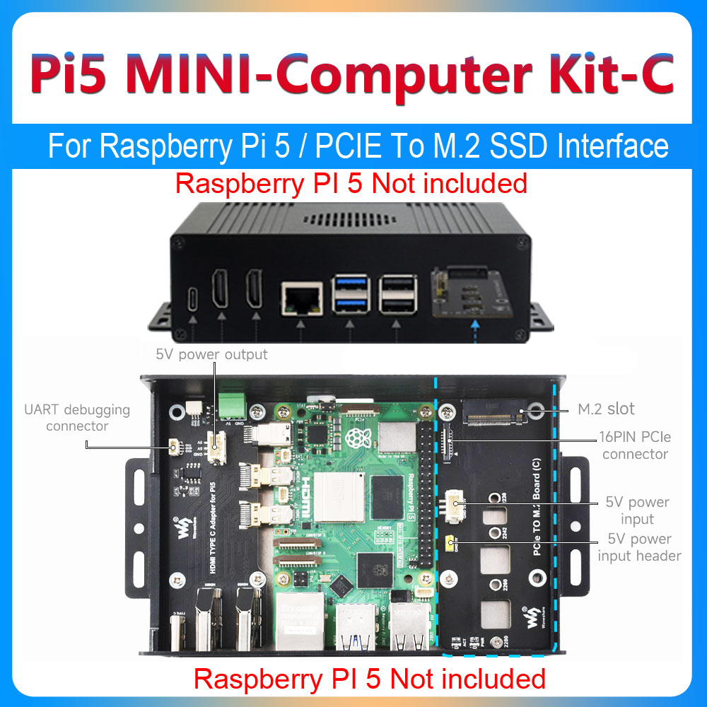 Raspberry Pi 5 Box Case Kit-C  - Argon One V3 M.2 Nvme Case avis et prix